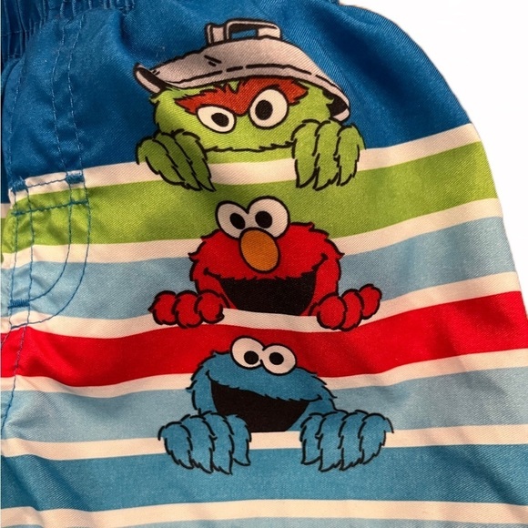 🏖 Sesame Street Swim Trunks for Baby Boy | Size 3-6 Months | Great Condition! - Picture 3 of 6